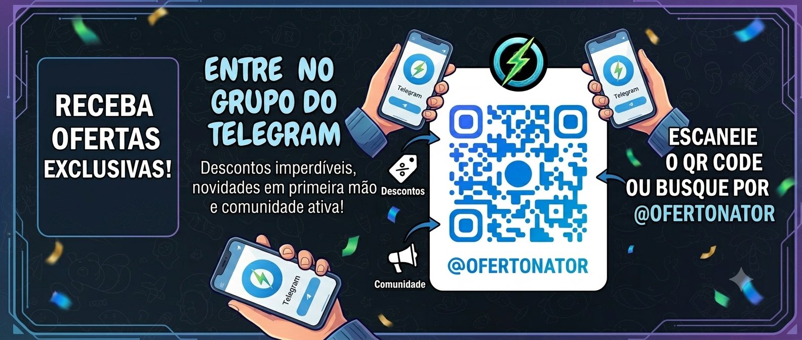 Entre no grupo do Telegram -- escaneie o QR code ou busque por @ofertonator